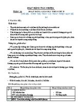 Giáo án Hoạt động trải nghiệm Lớp 2 (Chân trời sáng tạo) - Tuần 10, Chủ đề Kính yêu thầy cô, thân thiện bạn bè (Tiết 2)